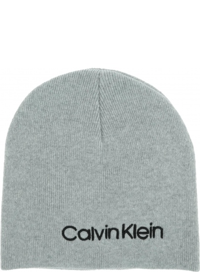 Szara Zimowa Czapka CALVIN KLEIN JEANS Classic Beanie W K60K605939 P01