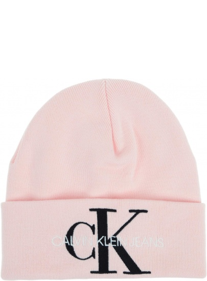 Różowa Zimowa Czapka CALVIN KLEIN JEANS J Basic Women Knitted Beanie