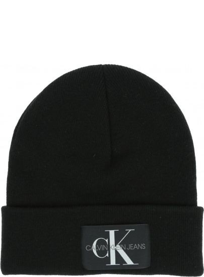 Czarna Zimowa Czapka Czapka CALVIN KLEIN JEANS J Basic Men Knited Beanie