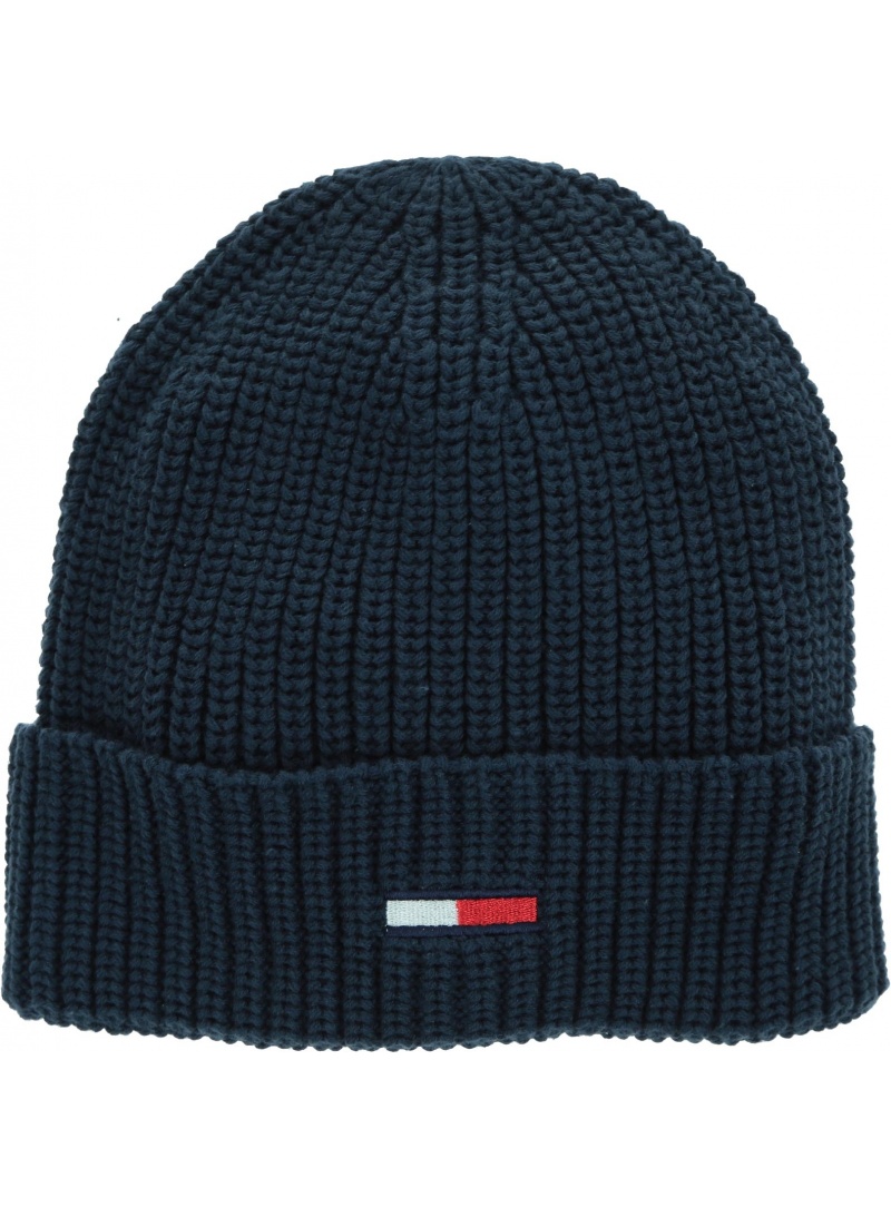 Granatowa Czapka TOMMY JEANS Tjm Basic Flag Rib Beanie AM0AM05191 CBK Granatowa Czapka TOMMY JEANS Tjm Basic Flag Rib Beanie AM0AM05191 CBK