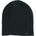 Czarna Czapka TOMMY HILFIGER Flag Knit Beanie AW0AW07186 BDS
