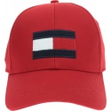 Czerwona Czapka z daszkiem TOMMY HILFIGER Big Flag Cap AM0AM04508 659