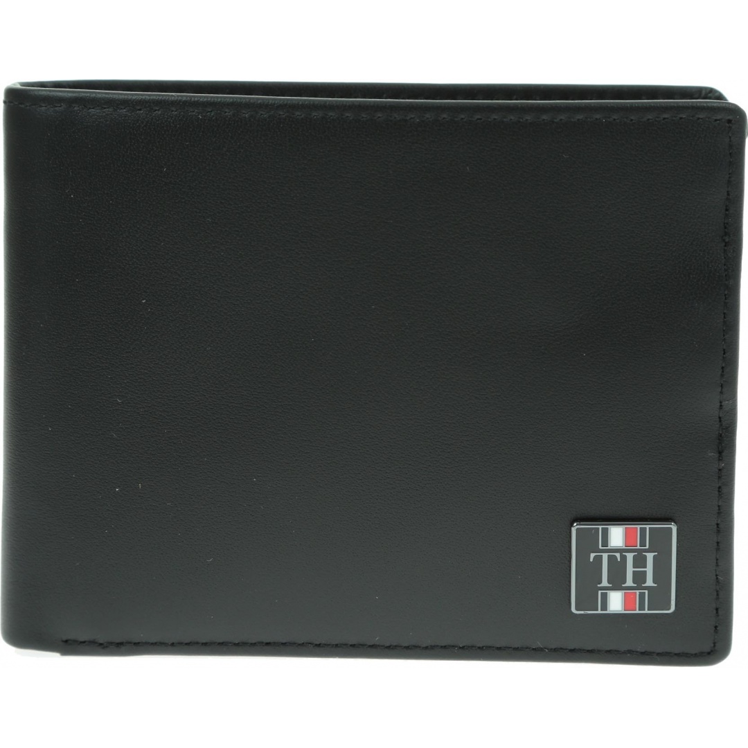 Duży Portfel Męski TOMMY HILFIGER Th Plaque Extra Cc And Coin AM0AM05052
