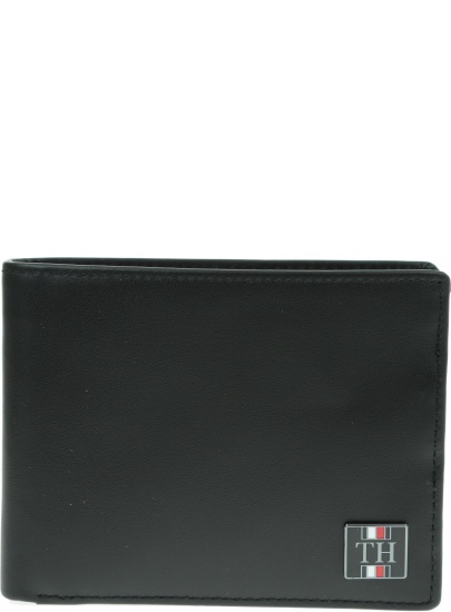 Duży Portfel Męski TOMMY HILFIGER Th Plaque Extra Cc And Coin AM0AM05052