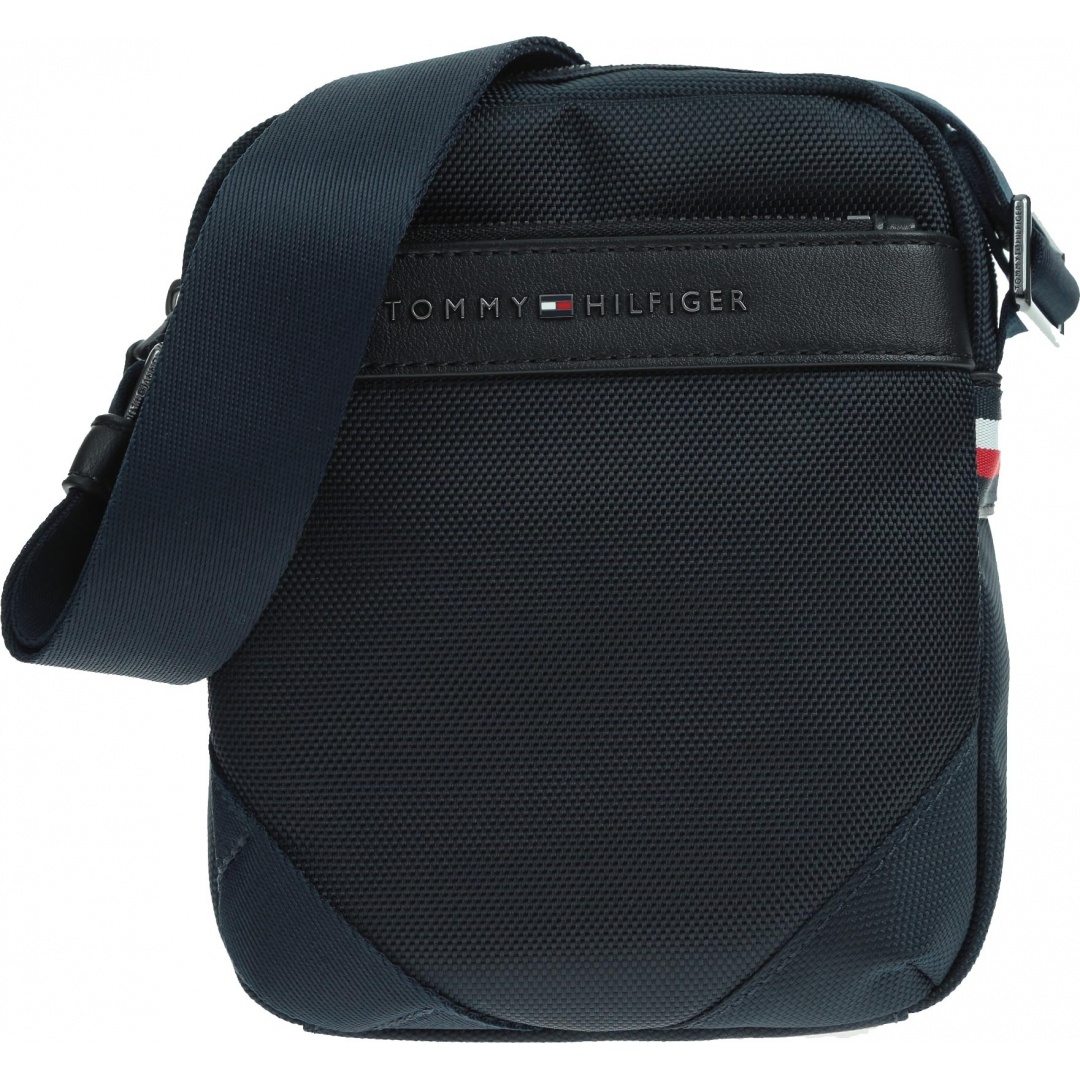 Granatowa Saszetka TOMMY HILFIGER Elevated Nylon Mini Reporter AM0AM05441