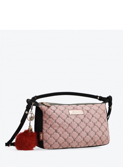 Listonoszka ANEKKE Couture Pink Textile Shoulder Bag 29882-74