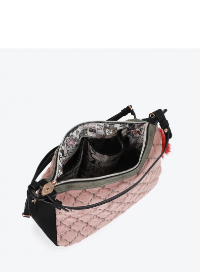Listonoszka ANEKKE Couture Pink Textile Shoulder Bag 29882-74