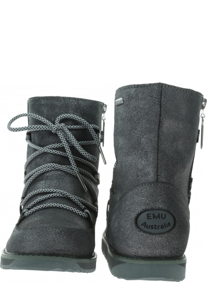 Wodoodporne Botki Buty EMU AUSTRALIA Rutledge W12040 Dark Grey