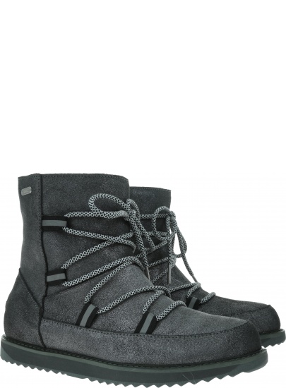 Wodoodporne Botki Buty EMU AUSTRALIA Rutledge W12040 Dark Grey