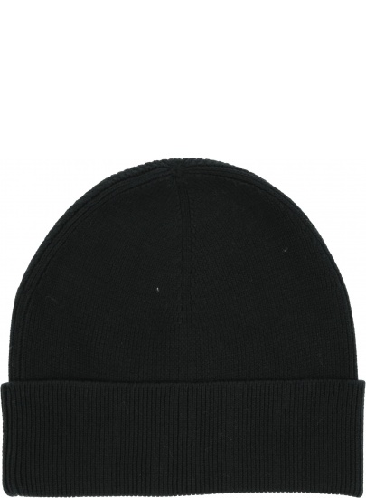 Czarna Czapka TOMMY HILFIGER Th Rib Beanie AM0AM05424 BDS