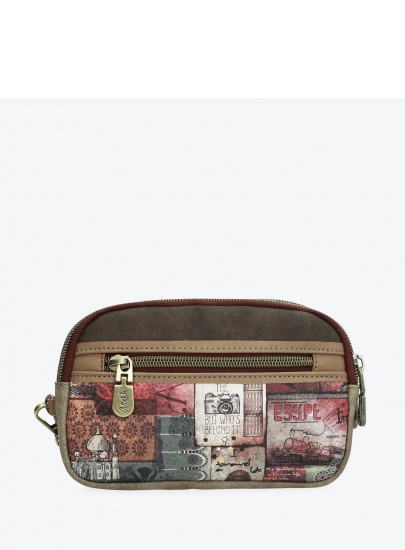 Kosmetyczka Portfel ANEKKE Egypt BROWN CARRYALL WITH TWO COMPARTMENTS