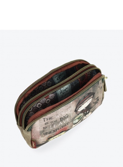 Kosmetyczka Portfel ANEKKE Egypt BROWN CARRYALL WITH TWO COMPARTMENTS