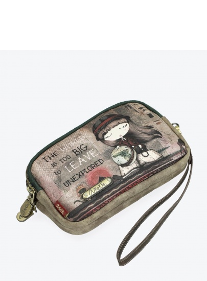 Kosmetyczka Portfel ANEKKE Egypt BROWN CARRYALL WITH TWO COMPARTMENTS
