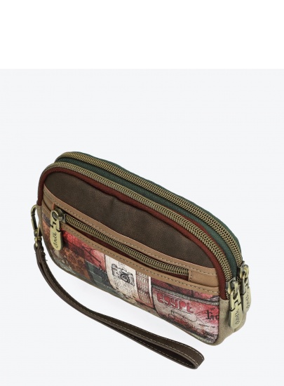 Kosmetyczka Portfel ANEKKE Egypt BROWN CARRYALL WITH TWO COMPARTMENTS