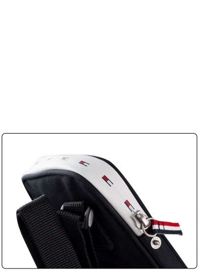 Czarna Saszetka TOMMY HILFIGER TJM COOL CITY COMPACT BLACK AM0AM05106 BDS