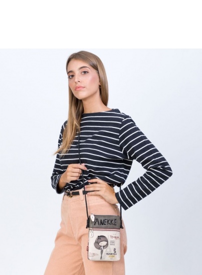 Listonoszka ANEKKE Couture Beige Synthetic Shoulder Bag 29889-04