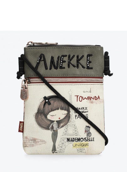 Listonoszka ANEKKE Couture Beige Synthetic Shoulder Bag 29889-04