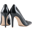 Czarne Lakierowane Szpilki HOGL BOULEVARD 90 0-189004 Black 0100