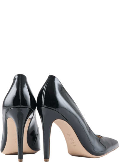 Czarne Lakierowane Szpilki HOGL BOULEVARD 90 0-189004 Black 0100
