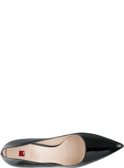 Czarne Lakierowane Szpilki HOGL BOULEVARD 90 0-189004 Black 0100