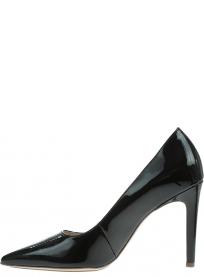 Czarne Lakierowane Szpilki HOGL BOULEVARD 90 0-189004 Black 0100