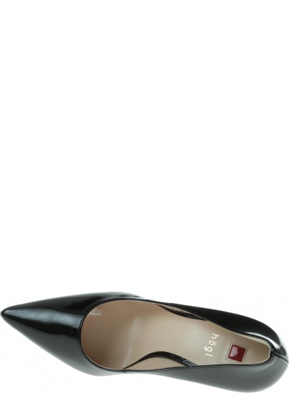 Czarne Lakierowane Szpilki HOGL BOULEVARD 90 0-189004 Black 0100