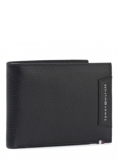 Duży Portfel Męski TOMMY HILFIGER Downtown Cc Flap And Coin AM0AM05073 BDS