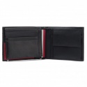 Duży Portfel Męski TOMMY HILFIGER Downtown Cc Flap And Coin AM0AM05073 BDS