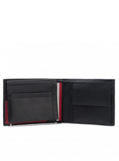 Duży Portfel Męski TOMMY HILFIGER Downtown Cc Flap And Coin AM0AM05073 BDS