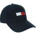 Granatowa Czapka z Daszkiem TOMMY HILFIGER Big Flag Cap AM0AM04508 413