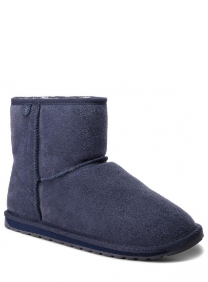 Granatowe Botki Buty EMU AUSTRALIA Wallaby Mini Teens T10103 MIDN