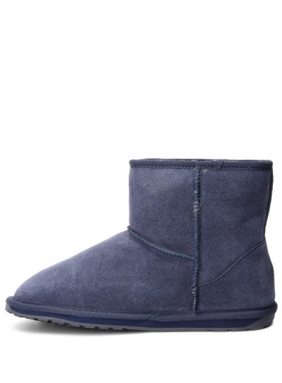 Granatowe Botki Buty EMU AUSTRALIA Wallaby Mini Teens T10103 MIDN