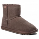 Brązowe Botki Buty EMU AUSTRALIA Wallaby Mini Teens T10103 CHOC