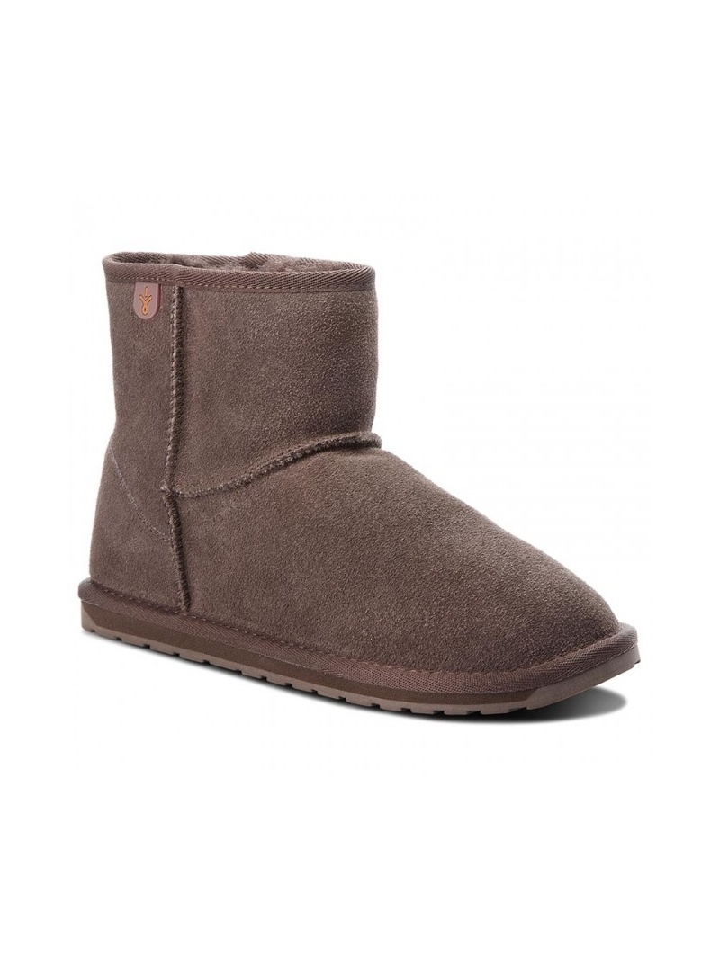 Brązowe Botki Buty EMU AUSTRALIA Wallaby Mini Teens T10103 CHOC Brązowe Botki Buty EMU AUSTRALIA Wallaby Mini Teens T10103 CHOC