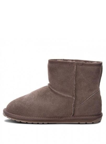 Brązowe Botki Buty EMU AUSTRALIA Wallaby Mini Teens T10103 CHOC