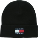 Czarna Czapka TOMMY HILFIGER Beanie AM0AM05447 BDS