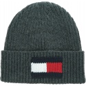Szara Czapka TOMMY HILFIGER Big Flag Beanie AM0AM05152 0IT