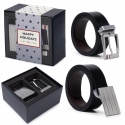 Pasek Męski TOMMY HILFIGER Formal Double Buckle Giftbox AM0AM05511 0GJ