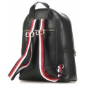 Czarny Plecak TOMMY HILFIGER Iconic Tommy Backpack Solid AW0AW07327 BDS