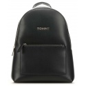 Czarny Plecak TOMMY HILFIGER Iconic Tommy Backpack Solid AW0AW07327 BDS