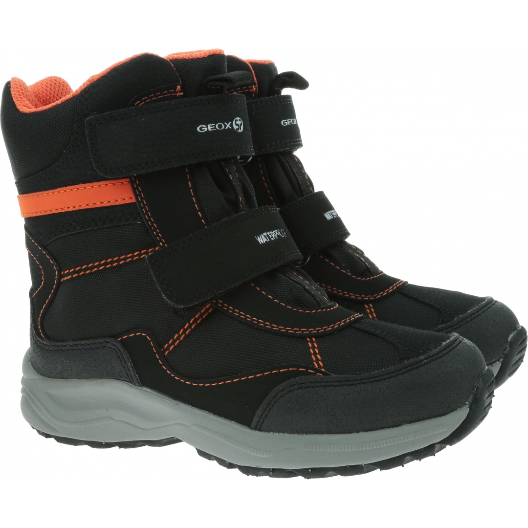 Śniegowce GEOX Alaska Wpf J847PE 004FU C0038 D Black/Orange