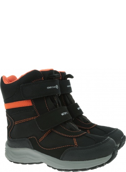 Śniegowce GEOX Alaska Wpf J847PE 004FU C0038 D Black/Orange