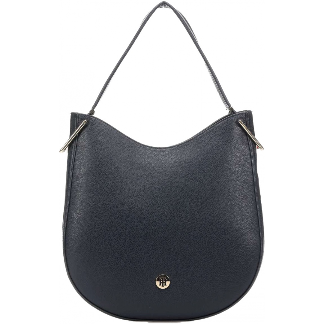Granatowa Torebka TOMMY HILFIGER Th Core Hobo Corp AW0AW07306 CJM