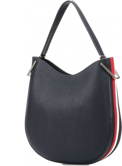 Granatowa Torebka TOMMY HILFIGER Th Core Hobo Corp AW0AW07306 CJM