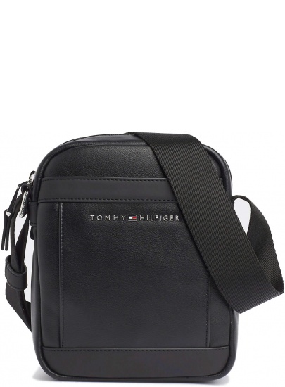 Czarna Torba Męska Saszetka TOMMY HILFIGER Th Metro Mini Reporter
