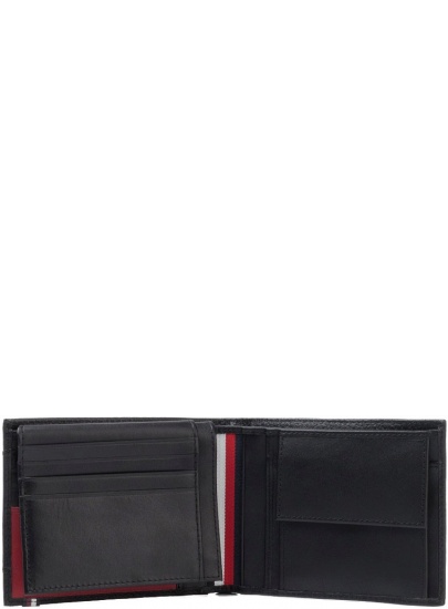 Duży Portfel Męski TOMMY HILFIGER Downtown Cc Flap And Coin AM0AM05073 BDS
