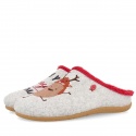 Kapcie Damskie Merry Christmas HOT POTATOES BY GIOSEPPO 57092 GREY