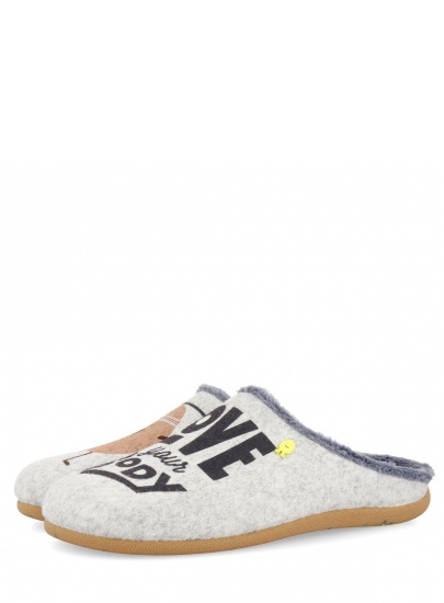 Kapcie Męskie Siłownia HOT POTATOES BY GIOSEPPO 57088 GREY