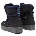 Granatowe Botki TOMMY HILFIGER Cosy Bootie FW0FW04401 Navy Blazer 463