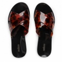 Czarne Klapki MELISSA Essential Slide Ad 32755 Black/Tortoise 52812